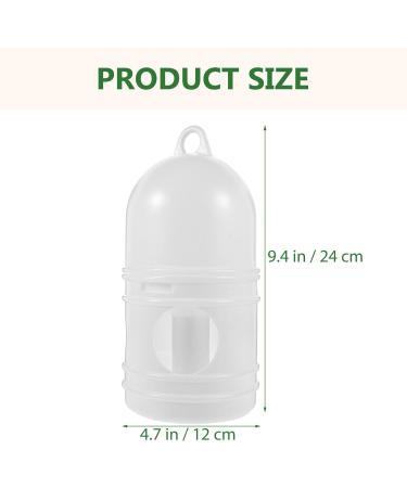 2Pcs Bird Waterer Pigeon Drinker Dispenser - Plastic Pet Water Feeder for Parrot Cage - Buy Online on SooperMarket.com