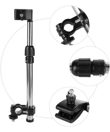 Stainless Steel Adjustable Umbrella Stand for Wheelchairs, Bicycle Trolleys & Electric Cars - Buy Online on SooperMarket.com