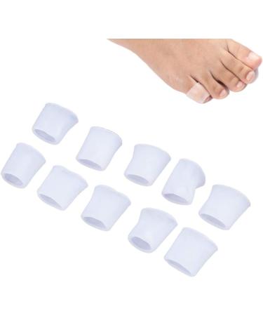 FOMIYES Gel Toe Sleeves Protectors Tube - 5 Pairs for Bunion, Blisters, Corns, Hammer Toes - Cushioned, Breathable Toe Wrap Covers - Toe Separators Brace for Toe Nail Loss and Friction Relief - Buy Online on SooperMarket.com