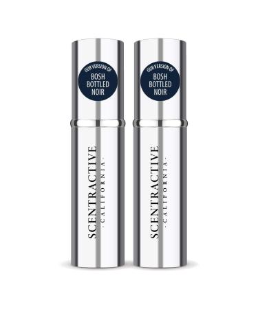 CA Perfume Impression of H. Bosh Bottled Noir For Men Replica Version Fragrance Dupes Concentrated Long Lasting Eau de Parfum Spray Refillable Atomizer Bottle 0.17 Fl Oz/5ml-X2 H. BOSH BOSH BOTTLED NOIR IMPRESSION 0.34 Fl Oz (Pack of 1)