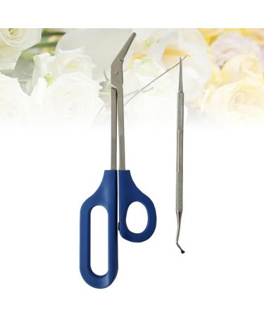 FOMIYES 2 Sets Daily Life Grooming Kit Stainless Steel Limas De U as Silver Color Fingernail Files Everyday Dal for a Friend Nail Kit Manicure Kit Elder Nail Long Handle - Buy Online on SooperMarket.com