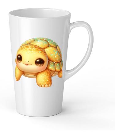 White Ceramic Baby Turtle Mug - Large 483 ml Perfect for Hot Chocolate or Milk Fun and Easy to Use - Buy Online on SooperMarket.com