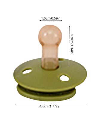 Botiniv Baby Beißring Schnuller - 10 PCs Calming Pacifier for Newborns | Portable Design for Breastfed Babies - Ideal for Ages 6 Months to 3 Years - Green - Buy Online on SooperMarket.com
