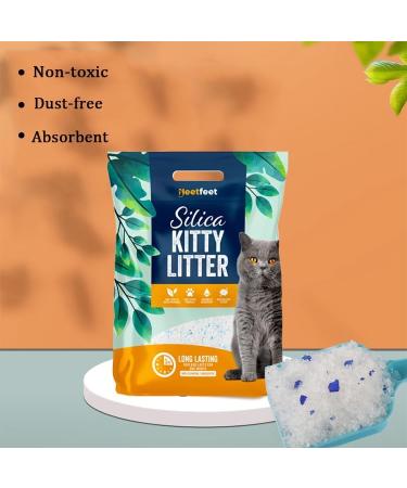 Natural Silica Cat Litter Crystals 7.6L - Ultra Absorbent & Odour Control | Dust-Free, Hygienic & Biodegradable | 2-Month Supply - Buy Online on SooperMarket.com