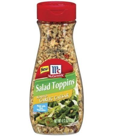McCormick, Salad Toppins, Roasted Garlic Caesar, 4.12oz Bottle (Pack of 3)