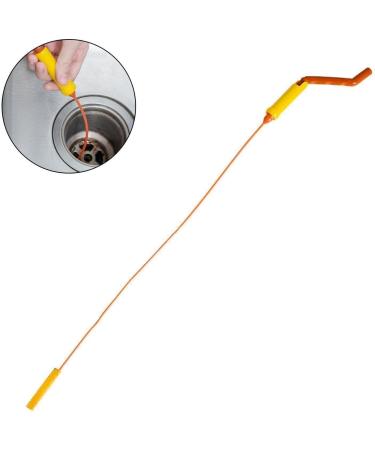 Cikiki Sink Snake Cleaner Drain Hair Clog Remover Tool With Rotating Drain Cleaner Facility Handle Drainage - Buy Online on SooperMarket.com