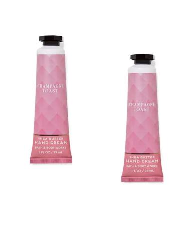 Bath & Body Works Shea Butter Hand Cream Travel Size1.0 Fluid Ounce 2-Pack (Champagne Toast)