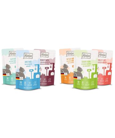 Mjamjam Mix Package II 12 x 125 g 1 SPACE (1 x 1.5 kilograms) & Premium wet feed for cats - mixing package 1 - chicken cattle heart 12 -pack (12 x 125 g) bundle with wet feed for cats mixing package 1