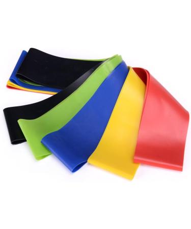 Buy Taview Natural Latex Resistance Loop Bands - Set of 5 (12 inch) for Stretching Physical Therapy Yoga & Home Fitness - Fast International Shipping - Buy Online on SooperMarket.com
