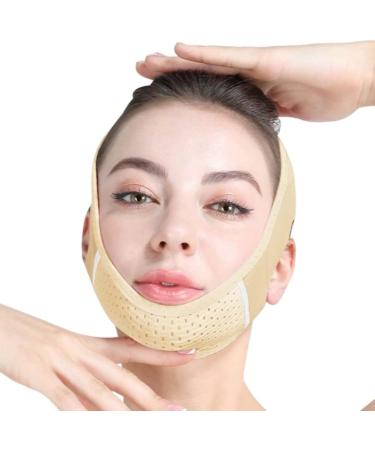 Double Chin Reducer V Line Lifting Mask Chin Strap for Double Chin for Women Double Chin Strap Face Slimming Double Chin Soft Chin Strap for Women (Skin Color) - Buy Online on SooperMarket.com