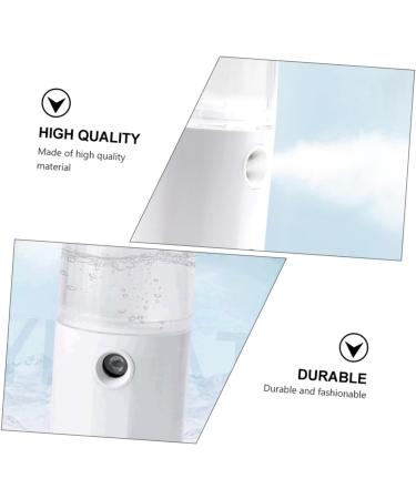 PLAFOPE 1pc Hydrating Instrument Cool Facial Mister Face Steamer Mini Mister Electric Mist Sprayer White Abs - Buy Online on SooperMarket.com