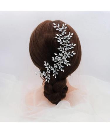 Bride Wedding Hair Comb Hair Accessories with Crystal Bridal Side Combs Headpiece for Women and Girls Bridal Headpiece - Buy Online on SooperMarket.com