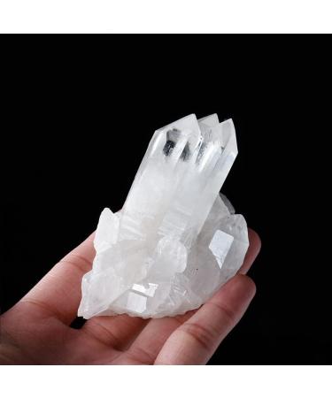 Home Decoration Natural Beautiful White Crystal Cluster Clear Quartz Raw Ore Crystals Point Specimen Home Decor Crafts Ornaments Stones Crystal (Size : 60-70g) - Buy Online on SooperMarket.com