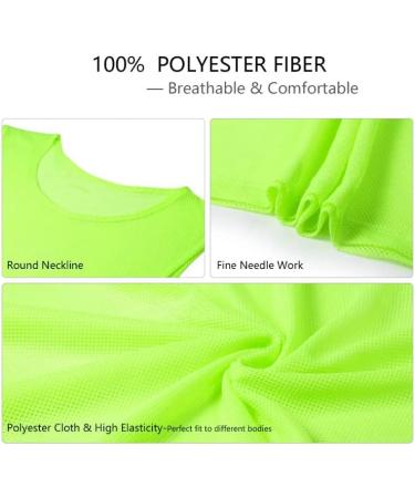 Tych3L 12 Pack White Sports Scrimmage Training Vests for Teens & Adults - Buy Online on SooperMarket.com