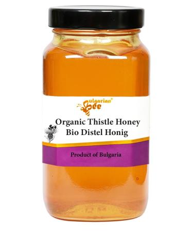 900 g Organic Cardoon (Thistle Blossom) bee Honey Wild Thistle Meadows