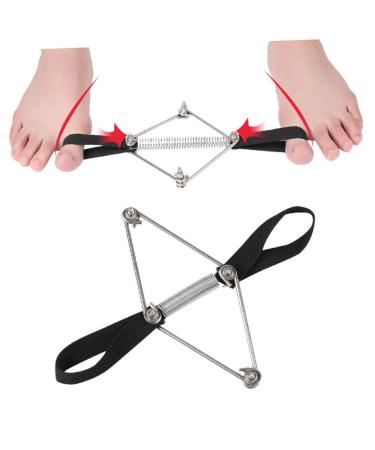 FOMIYES 2 Pcs Toe Straightener & Bunion Corrector Set - Nylon Black Toe Splint with Tension Band & Flex Tools for Hallux Valgus - Foot Strap Leash Holder for Bid Toe Alignment - Buy Online on SooperMarket.com