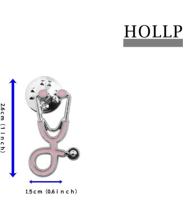 Buy Nurse Stethoscope Enamel Pin | Medical Doctor Brooch | Perfect Christmas Gift for Nurses - Pink - Buy Online on SooperMarket.com