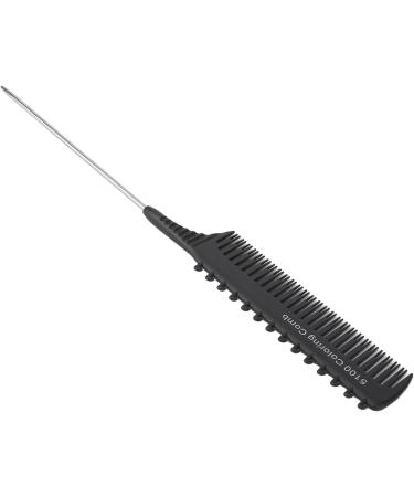 Parting Comb Durable Easy To Grip Lightweight Highlighting Clip Comb for Unisex (Black) - Buy Online on SooperMarket.com