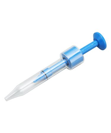 Ear Impression Injector Ear Prints Syringe Portable Professional 3.5mm Refillable for Fitting(Blue)