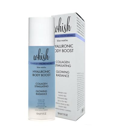Whish Matcha Hyaluronic Body Boost - Anti-Aging Hyaluronic Acid Serum for Face & Body - Firm Fine Lines Boost Collagen Deep Hydration - 5 fl oz Sulfate & Paraben Free - Buy Online on SooperMarket.com