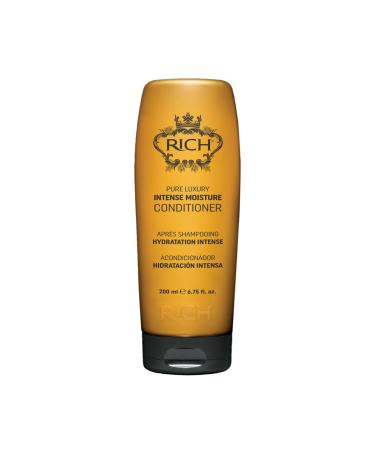 RICH Pure Luxury Intense Moisture Conditioner for Damaged & Dry Hair - Moisturizing & Smoothing Anti-frizz Prevents Split Ends - Marula Oil & Cherry Blossom Extract - 6.75 oz