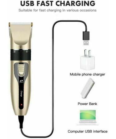 Men's Cordless Hair Trimmer Cordless Hair Clipper Men Rechargeable Electric Razor Professional Hair Clipper HairCutting Kit Beard Trimmer Shaver Detail Trimmer with 4 Guide Combs Scissor Brush - Buy Online on SooperMarket.com