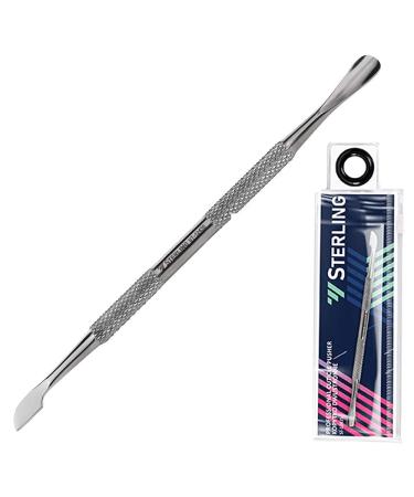 STERLING Professional cuticle pusher with different working ends comfort for manicure and pedicure double-sided and non-slip scraper and spatula ST-12435