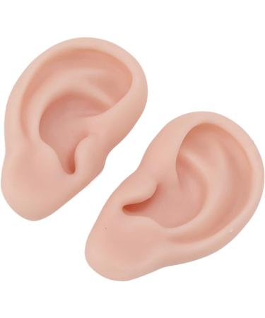 Flexible & Reusable Silicone Ear Model - 1 Pair Medium Skin Color for Ear Piercing Practice - Buy Online on SooperMarket.com