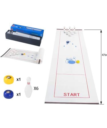 Table Top Bowling Game for Kids and Adults - Fun Family and Friends Board Game for Team Training - Easy Setup and Compact Storage - Buy Online on SooperMarket.com