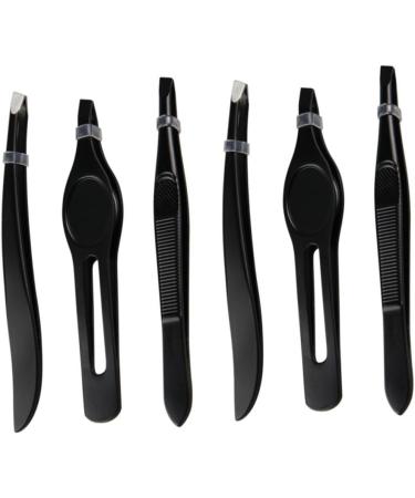 Didiseaon 1 Make up Kit Eyebrow Tweezers for Women Nasal Spray Pointed Tweezers Facial Hair Removal Tool Metal Eyebrow Tweezer Splinter Tweezers Miss Banana Clip Eyebrow Trimming 9x1cm Black - Buy Online on SooperMarket.com