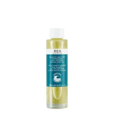 REN Clean Skincare Atlantic Kelp And Microalgae Anti-Fatigue Toning Body Oil 3.3 Fl Oz