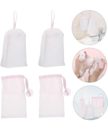 SOESFOUFU 6pcs Net Soap Exfoliating Bath Exfoliating Soap Pouch Foaming Nets or - Buy Online on SooperMarket.com