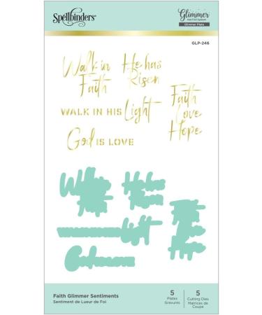 Spellbinders Faith Sentiments Glimmer Hot Foil Plate Set - Metal - Buy Online on SooperMarket.com