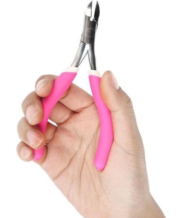 Nail Skin Pliers - Professional Stainless Steel Scissors for Manicure & Pedicure | Rose Red Nail Care Tool - Buy Online on SooperMarket.com