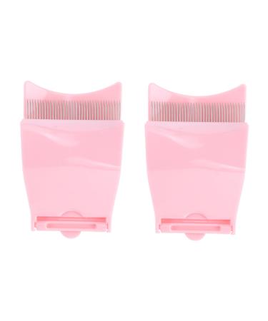 NOLITOY 2pcs Eyelash Hand Tools Eyebrow Grooming Tool Folding Eyebrow Comb Eyebrow Makeup Combs Folding Tool Mascara with Comb Applicator Metal Needle Comb Eyebrow Brush Portable