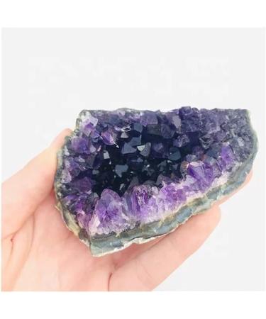 Stone Crafts Purple Feng Shui Natural Amethyst Crystal Quartz Drusy Geode Cluster Stone Decoration Ornament kaixun 1PC 40g-55g - Buy Online on SooperMarket.com