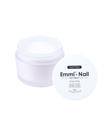 Emmi Nail Acrylic Powder - nail design with acrylic low odor natural look (30g dark pink") 30g "dark pink"