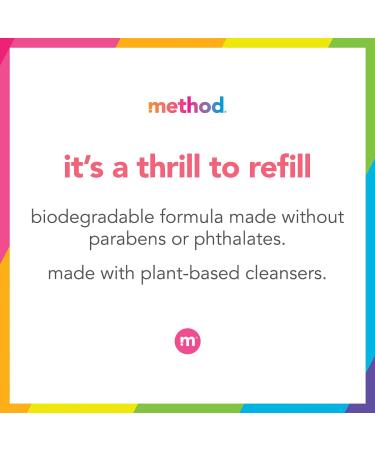 Method Gel Hand Soap Refill 34 oz - Pack of 4 | Free + Clear | Recyclable Bottle | 136 Fl Oz Total - Buy Online on SooperMarket.com