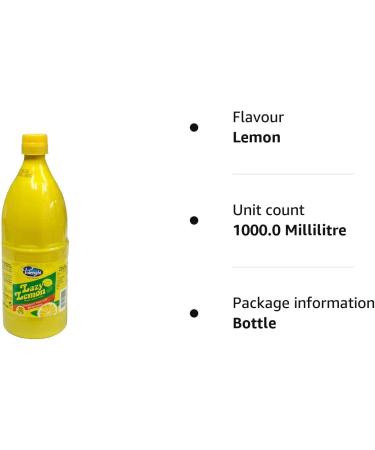 Lazy Lemon Finest Lemon Juice 1L - Pure and Refreshing Citrus Flavor - Buy Online on SooperMarket.com