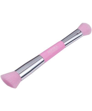 Double Ended Pink Contouring Makeup Brush for Blending Highlighting Buffing - Ideal for Creams, Powders, and Liquids - Buy Online on SooperMarket.com