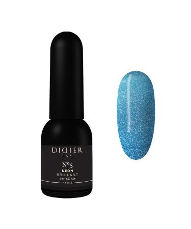 Didier Lab - Premium UV Gel Nail Polish - Brillant Neon No5- Gel Nail Varnish - Nail Art - Long-Lasting High Gloss Wear - Gel Nail Polish - Gel Nails - Glitter Gel Nail Polish - Rich Pigment - 8ml
