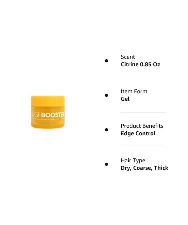 Edge Booster Extra Strength Pomade for Thick Coarse Hair - Travel Size 0.85 Oz (Citrine) - Buy Online on SooperMarket.com