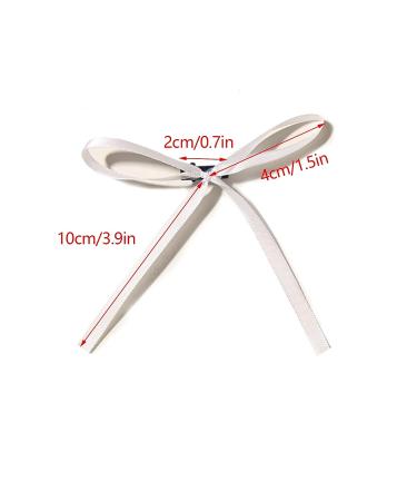 XFYUZR Women Bow Hair Clip Set - 10Pcs White Pink Ribbon Ponytail Holder for Girls - Buy Online on SooperMarket.com