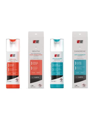 DS LABORATORIES Revita Shampoo and Dandrene Shampoo Bundle Shampoo to help Support Hair Growth  Tackle Dandruff  and for Thicker  Fuller  More Voluminous Hair (7 fl oz)