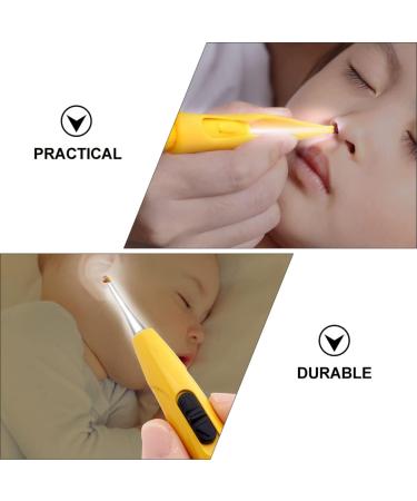 FRCOLOR Kids Ear Wax Pick Set - Cartoon Luminous Earwax Picker & Nose Clip for Safe Removal - Yellow 15.2x6.7cm - Buy Online on SooperMarket.com