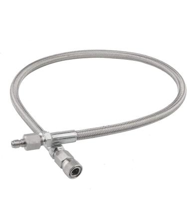 Gurlleu 4500psi Stainless Steel Paintball Filling Hose Whip Extension - 24 inch - Buy Online on SooperMarket.com