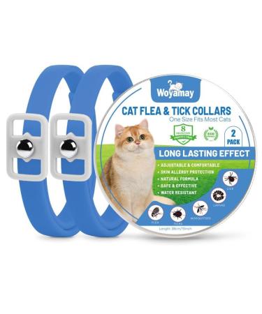 Cat Repellent Treatment Adjustable Cat Repellent Collars Natural Protection Repellent Collar for Cats Water Resistant Repellent Collar for Cats Small-Medium-Large Blue 2pack