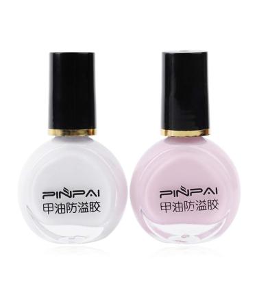 5 set of Nail Polish Glue Peel Off Liquid Nail Art Tape Latex Tape Finger Skin Protected Liquid Nail Care Tool Pink 10ml 5 set of (Pink 10ml) - Buy Online on SooperMarket.com