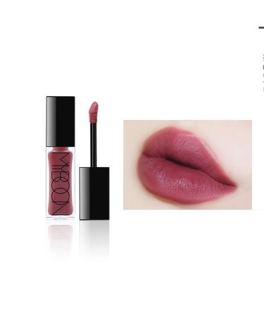 12 Color Cream Texture Lipstick Waterproof Myboon Lipstick Waterproof Velvet Matte Liquid Lipstick Matte Lipstick Lip Mud Long Lasting No Fade Lip Gloss Makeup for Women (01#Rose Bean Paste)