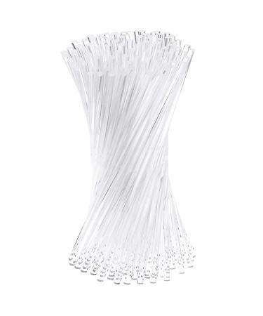Fayme 100 Pieces 6 Inch Acrylic Lollipop Sticks Clear Reusable Acrylic Rods for Making Lollipops Cake Pops Candies Chocolates